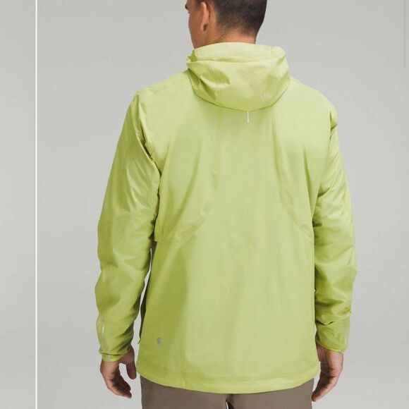 NWT New LULULEMON Precipitation Jacket Waterproof Rain Coat Wasabi Green Mens L - Picture 2 of 10